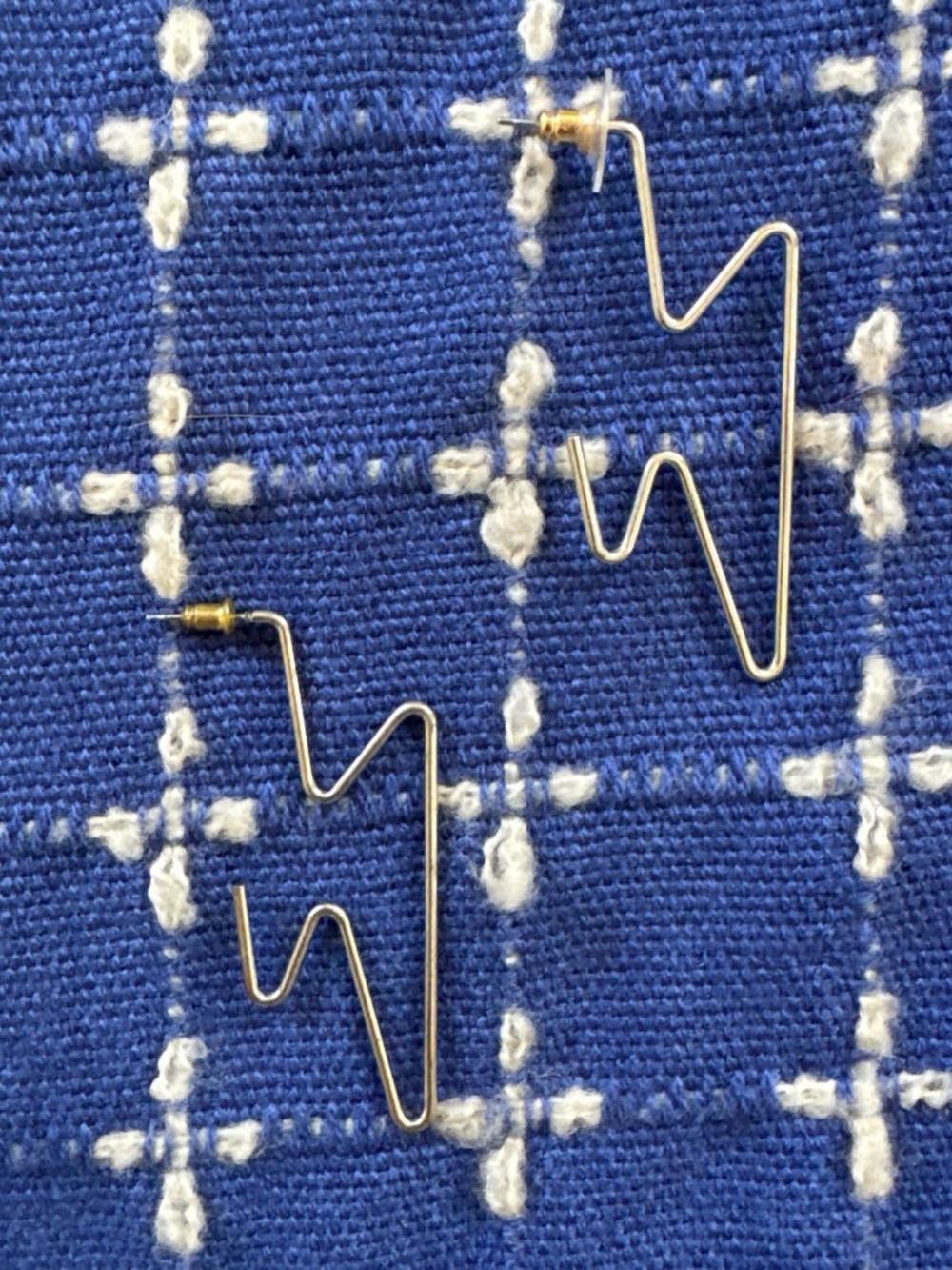 Silver Lighting Bolt Earrings - Fashionable Wearable Accessory